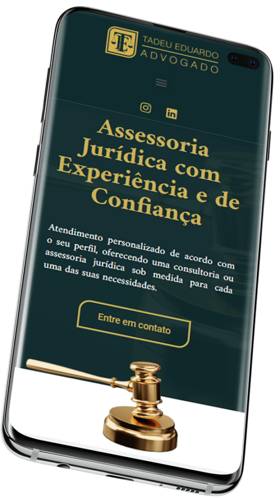 Site Tadeu Eduardo Versão mobile